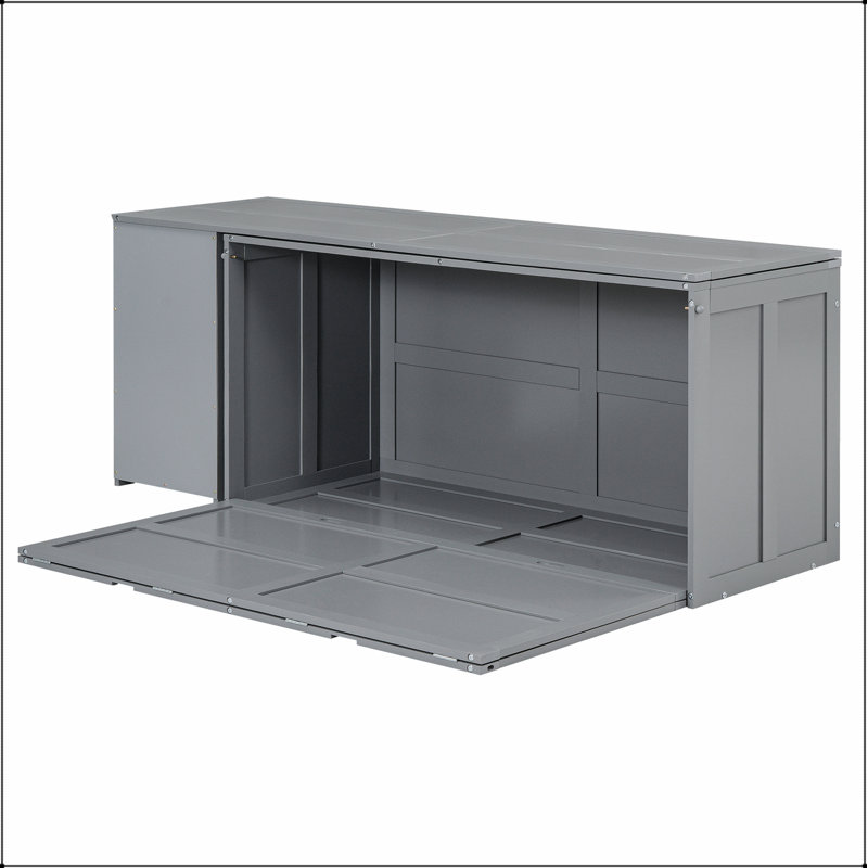 Murphy Bed with Rotable Desk Light and elegant: the perfect combination of function and aesthetics, Gray