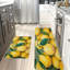 Ensemble de 2 tapis de cuisine citron