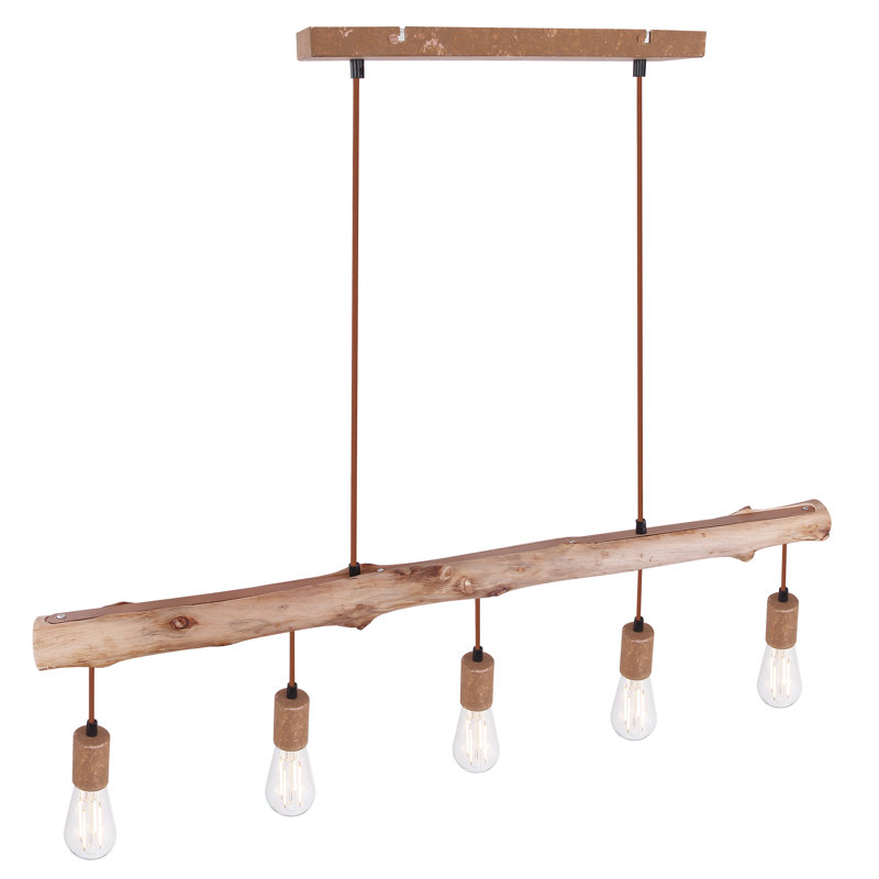 Ludowici 5 - Light Brown Kitchen Island Pendant