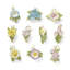 Celebrate Flowers 10-Piece Ornament Set