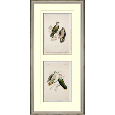 Stacked Pastel Birds I Painting