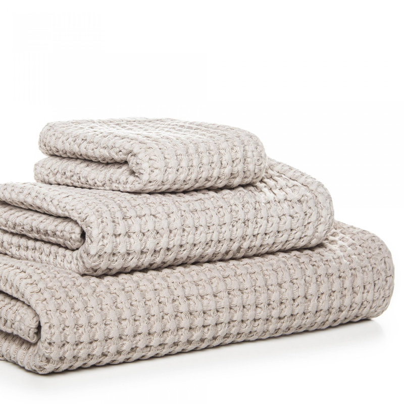 Aura Waffle Bath Towel, Bath Towel, Fog