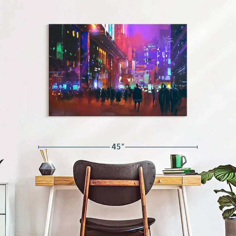 Sci-Fi City, 26" H x 39" W