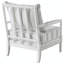Fauteuil d'appoint à rayures blanches et bleu marine