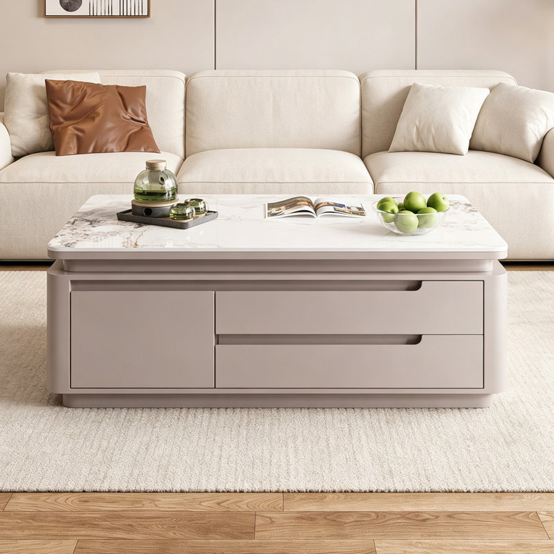 Table basse Minimalist, H 19,68 po x l 55,11 po x P 31,49 po, Gris