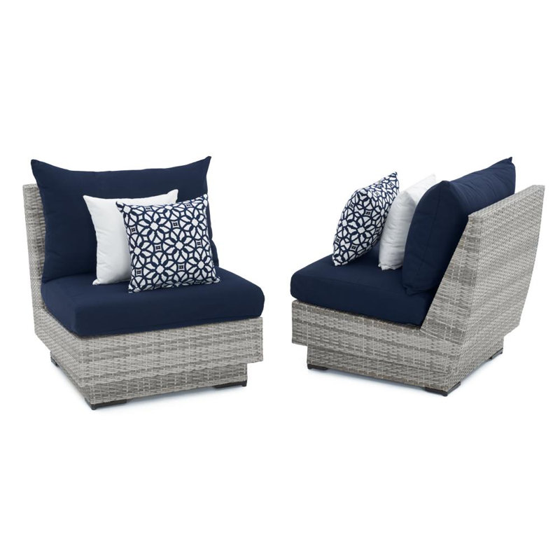 Cannes 9 Piece Seating Group with Cushions, Canvas Navy Sunbrella® Canvas