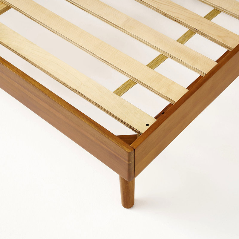 Solid Wood Platform Bed (Bed), Natural, King