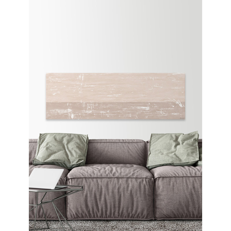 Settled Sediment - Wrapped Canvas Painting, 38cm H x 114cm W x 3.81cm D
