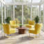Chaise d'appoint d'appoint avec pieds dorés-1611244175