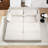 74” Pull Out Sofa Bed, Convertible Sleeper Sofa Bed With USB Ports, Corduroy Upholstered Couch With Chaise Lounge For Living Room, Guest Room, White-854966189
