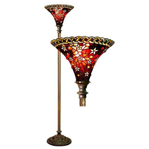Plumlee 72'' Bronze Torchiere Floor Lamp Astoria Grand