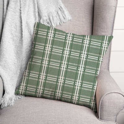 Housse et insert de coussin carré extérieur Busy Plaid 12