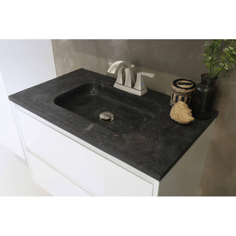 2-handle Bathroom Faucet with Drain Assembly, Brushed Nickel