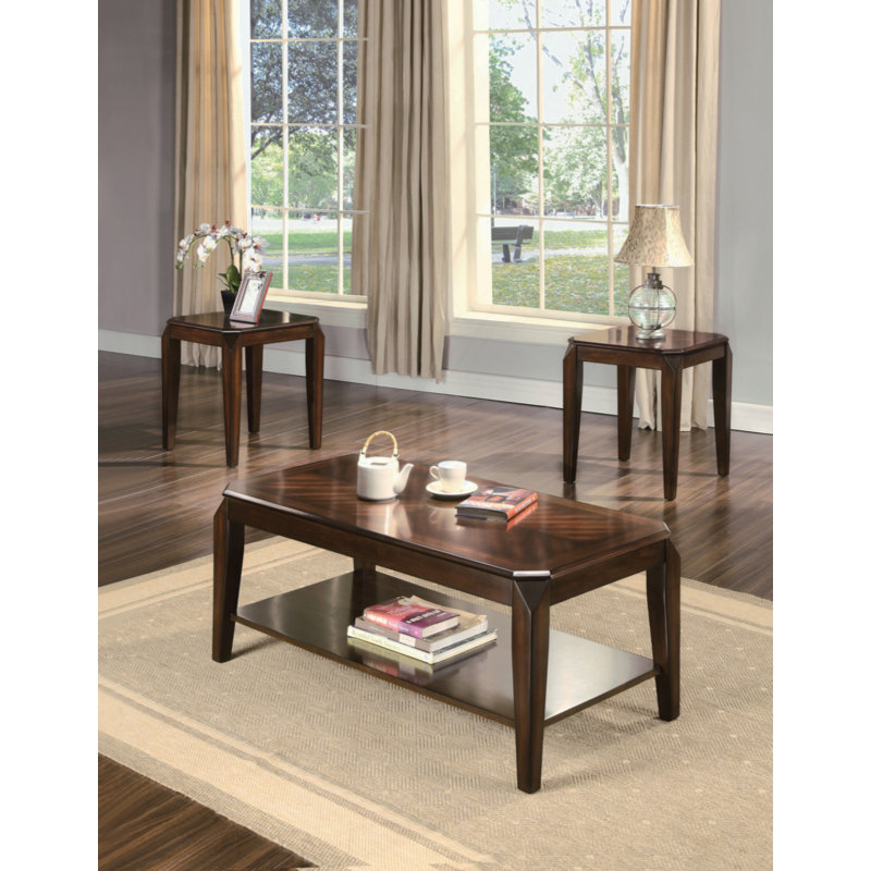 3PC Pack Coffee (Quantity Of 1) W/ End Table (Quantity Of 2) Set