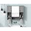 Armoire de salle de bain avec miroir - 35 po X 28 po