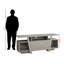 Le meuble télé Dave de 60 po présente un design contemporain élégant: l 59,88 po x P 15,21 po x H 23,53 po