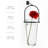 12.6" Almere Hanging Vase with Metal Hanger and Wall Hook, 26.7 oz Capacity