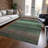 Machine Washable Indoor/Outdoor Cinead ACN1569 Green Rug-109536254
