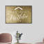 Under the Mistletoe Gold - art textuel sur toile-58868351-58868359