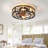 20" Farmhouse Caged Flush Mount Ceiling Fan with Light and Remote, Industrial Rustic Low Profile Fandelier Fan for Bedroom, Living Room-673939315