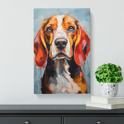 Beagle Hard Edge Painting - Print