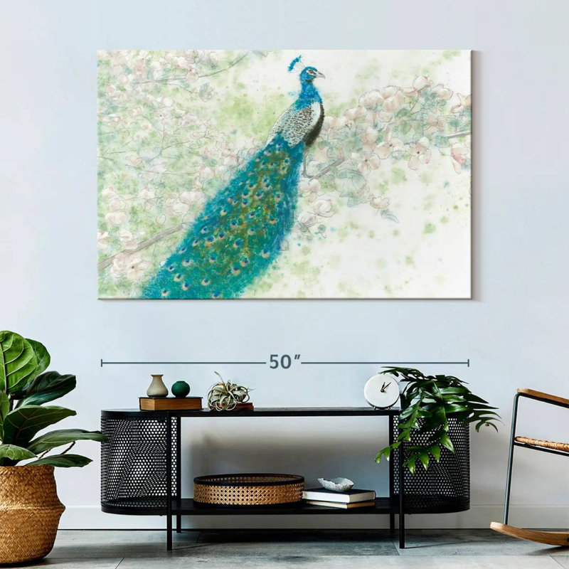 Brampt Spring Peacock I, 34" H x 51" W