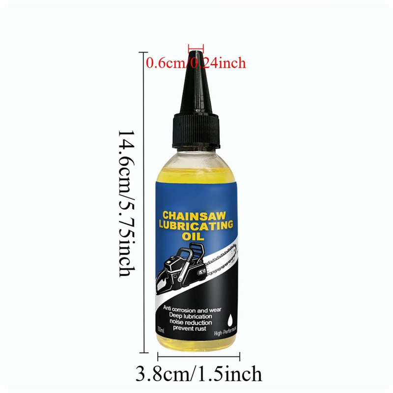 Bouteille d'eau, huile de graissage de scie à chaîne, usure, huile pour chaînes de barres de précision, bouteille de précision 100 ml