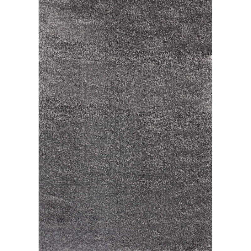 Asharn Solid Colour Shag Area Rug, Rectangle 80cm x 150cm