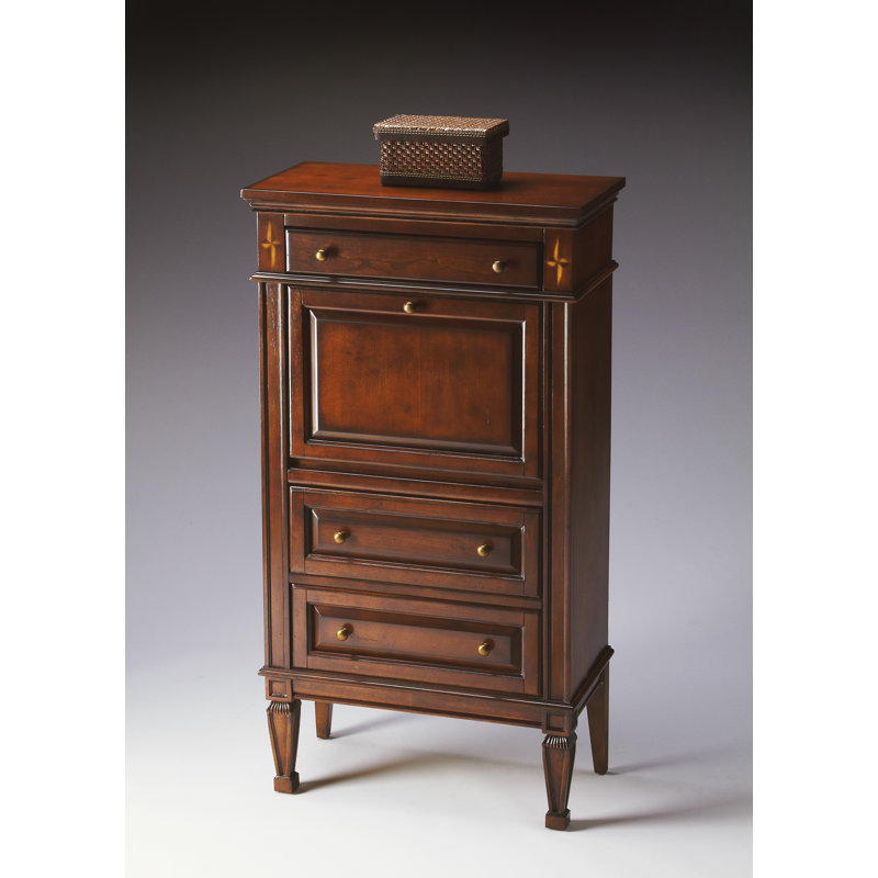 Chubbuck Armoire Desk, Dark Brown