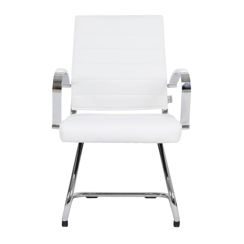Doba Ergonomic Executive Office Chair in Leather with Lumbar Support and Steel Frame – Modern Desk or Conference Chair for Home Office, Study, or Workstation
