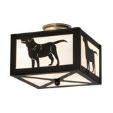 2 - Light Semi Flush Mount