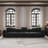 Corduroy Upholstered 3 - Seater Sofa Modular Sofa For Living Room-1713549515