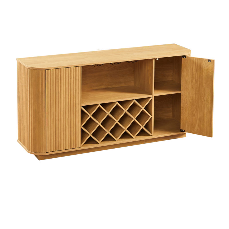 Buffet 58 pouces Curve, Naturel