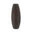 Vase de table côtelé en polyrésine brun foncé de 45,7 cm