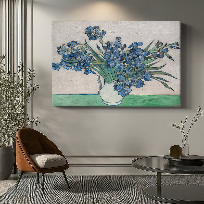 Irises-Vincent van Gogh-Toile tendue avec châssis-1890, 32 x 48