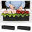 36” Metal Rectangular Galvanized Steel Planter Box, Hanging Window Sill Flower Pot with Drainage Holes, Rust & Weather Resistant Heavy Duty Wall Mount for Indoor Outdoor Plant Decor-699846839