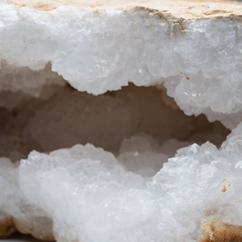 Genuine Calcite Geode From Morocco, 6" H x 12" W x 6" D