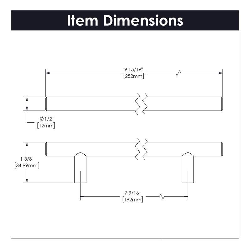 Bar / Handle Pull, Stainless Steel