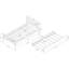 Lit plateforme simple avec lit gigogne - Tête / pied de lit et sans sommier-611711752