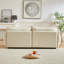 Canapé modulaire Modern Living, tissu en chenille doux, structure, coussins supplémentaires pour la vie modulaire, tissus respirants, siège rembourré épais, bois-941257673