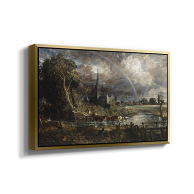 Cathédrale de Salisbury vue des prés (détail), 1831 - John Constable, toile tendue avec châssis