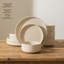 12 Piece Stoneware Plates And Bowls Set, Dinnerware Sets Service For 4