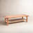 Titus Rectangular Acacia Wood and Jute Coffee Table, Natural