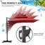 Jauhen 128' X 104'  Cantilever Umbrella, Weighted Base Does Not Include-481436551
