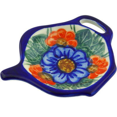 Polmedia Stoneware Tea Bag Plate