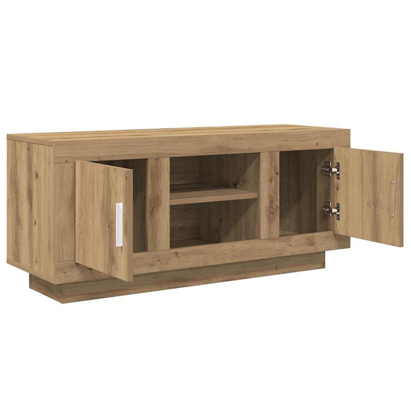 Unfinished TV Stand for TVs up to 48", Artisan Oak