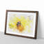 Bee Collecting Pollen Watercolour - Framed Print-56739646-56739658