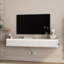 Meuble télé mural flottant avec lumières DEL et prise de courant, armoire ultrabrillante pour le salon | Idée de cadeau-927309295-927309294