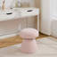 Petit repose-pieds pivotant à 360 ° en forme de champignon à rembourrage doux, tabouret de changement de chaussures, tabouret de maquillage pour coiffeuse d'une hauteur de 27 à 28 po-460273654