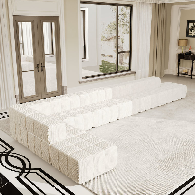 Canapé Moderne, Velours brun